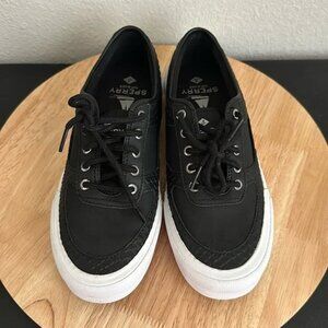 Sperry Lace-Up Sneakers - Soletide - Black (Sz 8.5m) a394925